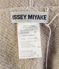 An Issey Miyake Cream Wool Jacket, Size medium.