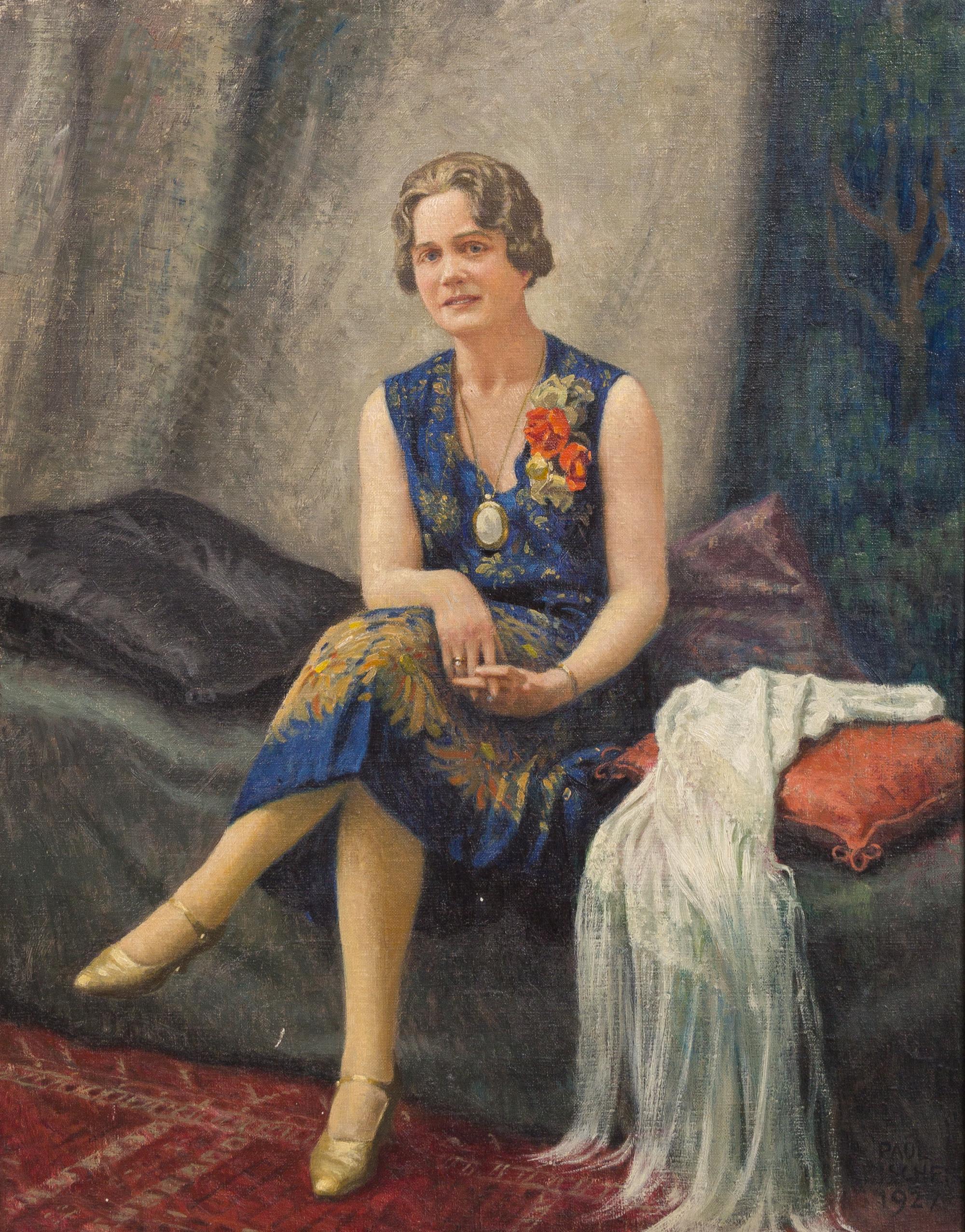Paul Fischer, (Danish, 1860–1934), Portrait of a Lady, 1927