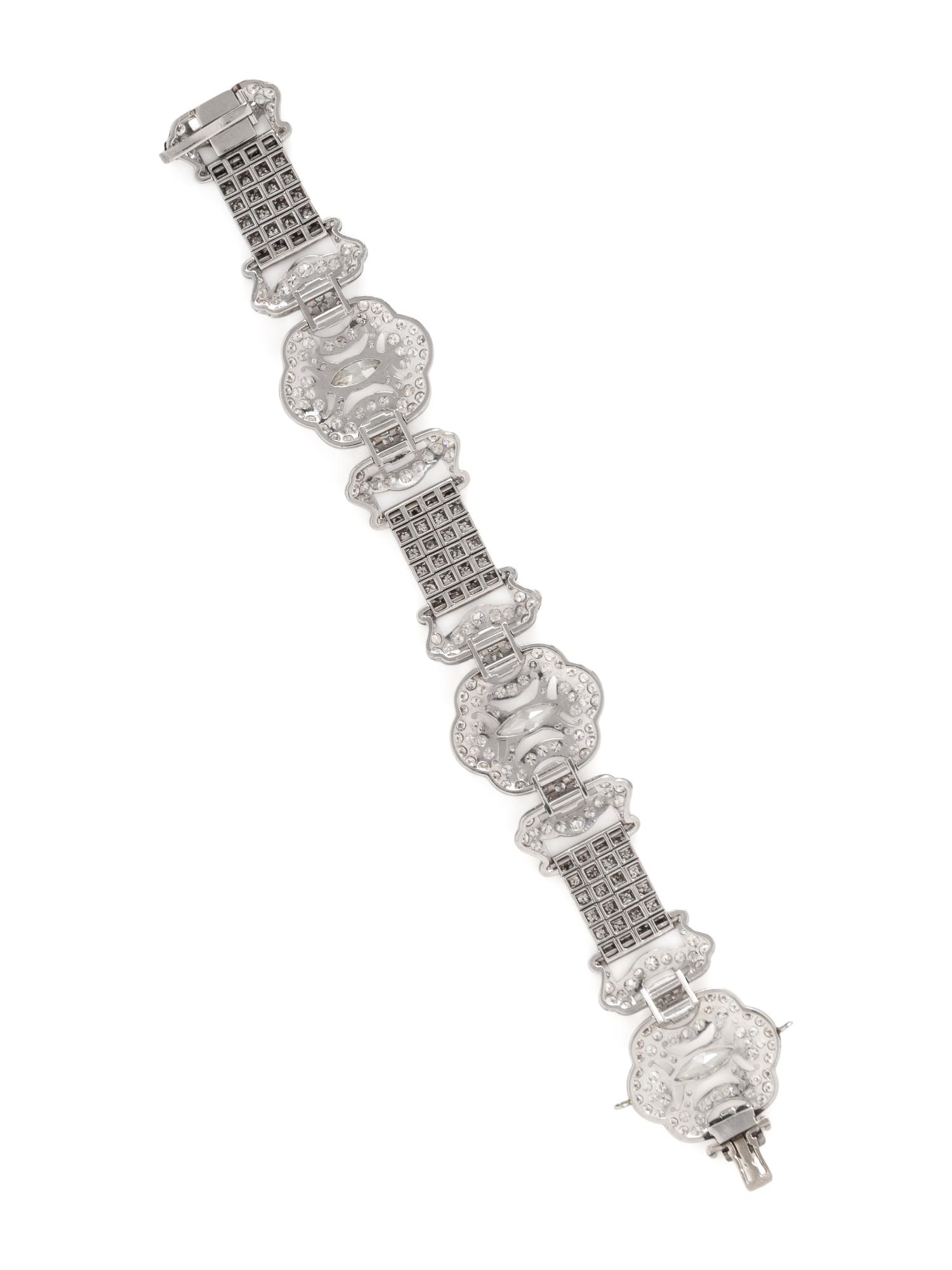 PLATINUM AND DIAMOND BRACELET