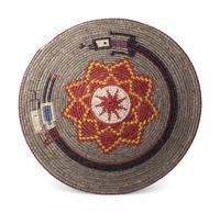 Basketry Tray, with Rainbow Guardian