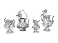 An American Silver Four-Piece Tea Service