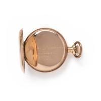 ELGIN, 14K YELLOW GOLD HUNTER CASE POCKET WATCH