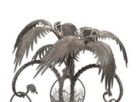 An English Silver-Plate Epergne and a Circular Plateau
