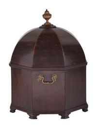An English Brass Mounted Mahogany Cellarette
