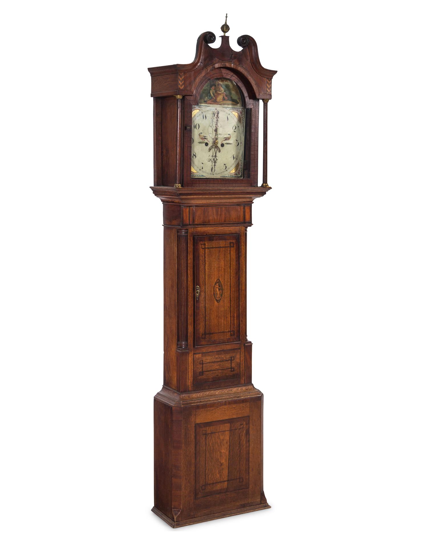 A George Ill Mahogany Tall Case Clock