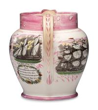 An Unusually Large Lug-Handled Sunderland Lustreware Jug