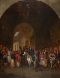 A Bazaar in Damascus , 1856