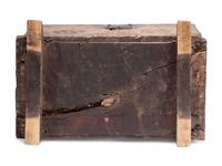A Very Rare Southwestern Carved Sabino Wood Storage Box