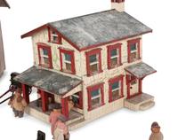 A German Farmhouse Toy Set