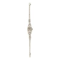 Hamilton, Platinum and Diamond Watch