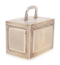 A Russian Silver Tea Caddy