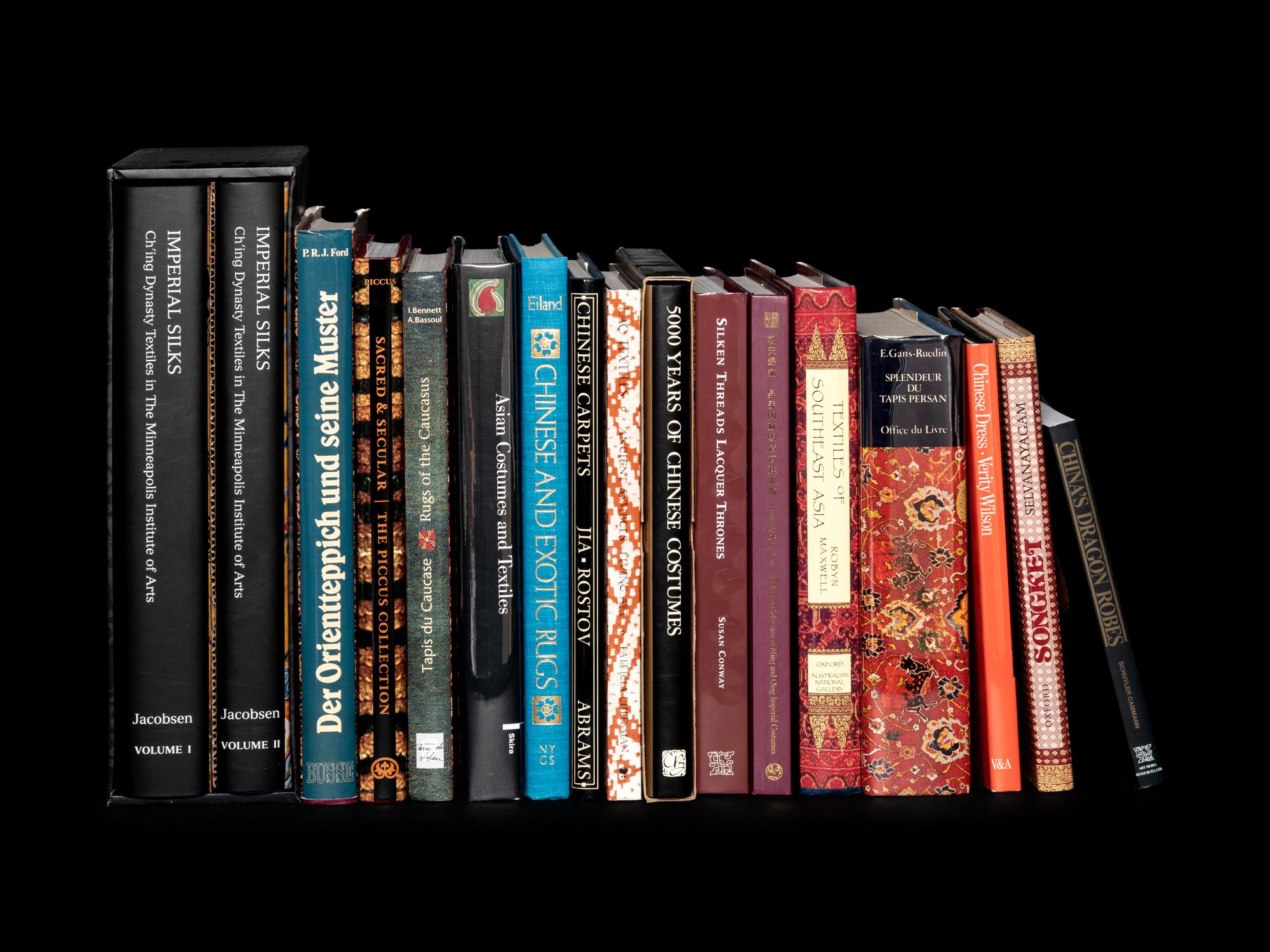 [TEXTILES] A group of reference works about Asian textiles, comprising: