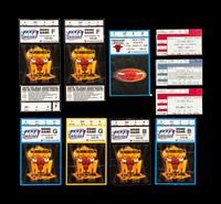A Collection of 10 Chicago Bulls Michael Jordan Last Dance Era 1995-96 Regular Season and Playoff Tickets and Stubs,
