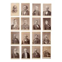 [Americana] Group of 92 Cabinet Cards of Politicians and Judges, incl. Works by Brady, etc.
