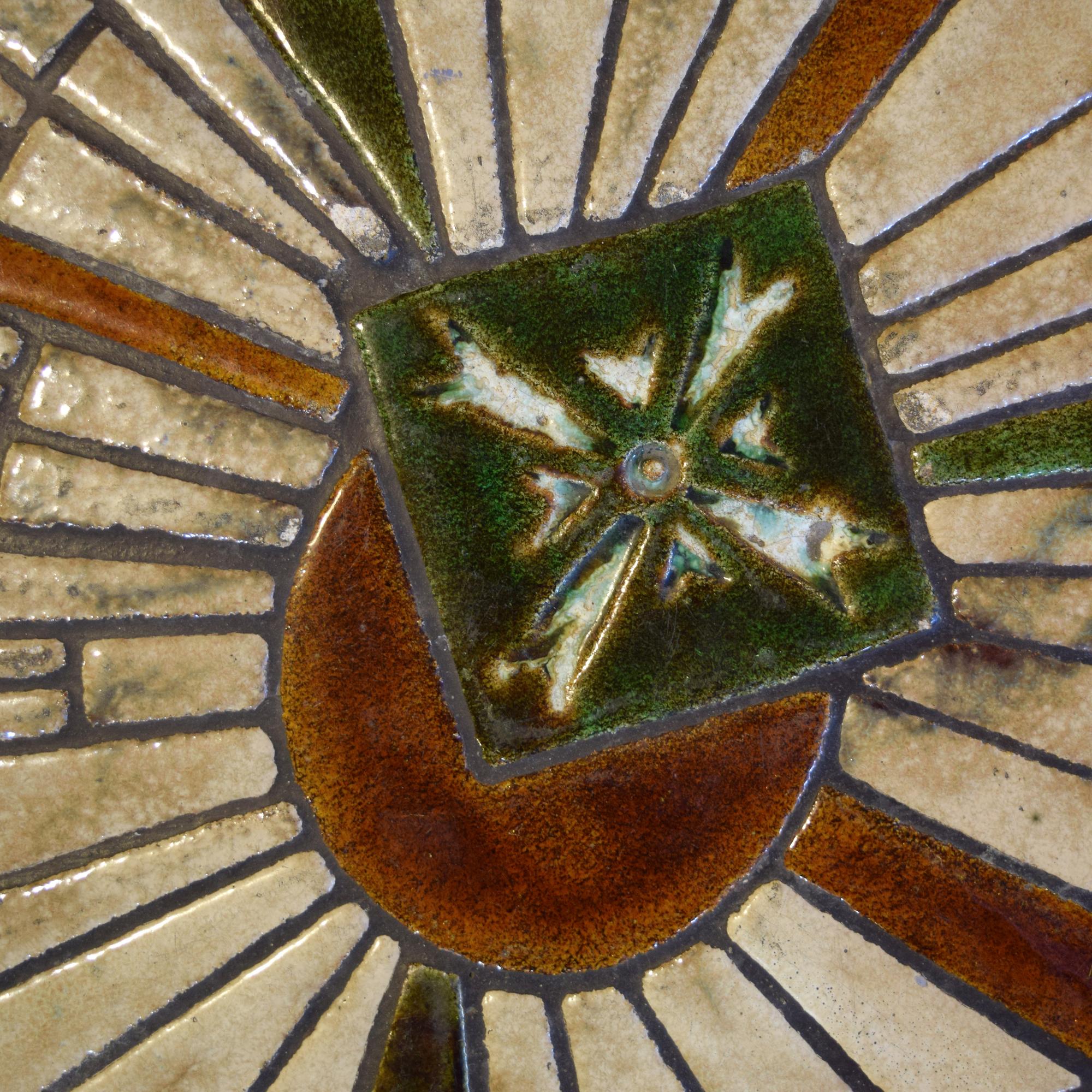 A Mid-Century Wood and Tile Table by Barrois for Vallauris, France, Circa 1960, — France, Circa 1960