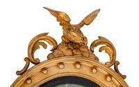 A Regency Style Giltwood Convex Mirror — 19TH CENTURY