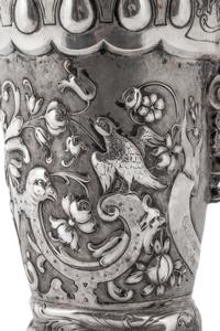 A German Hanau Silver Boot