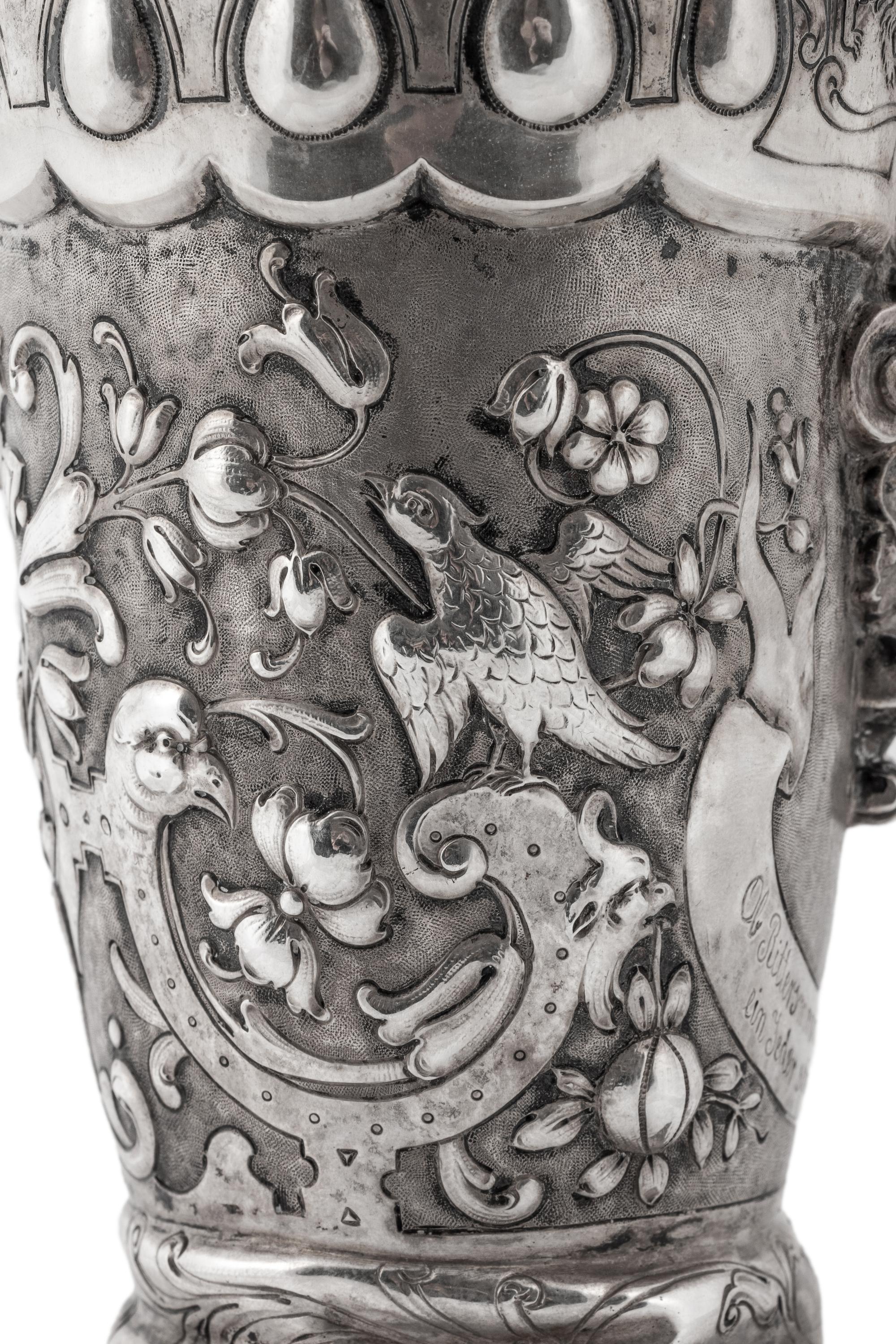 A German Hanau Silver Boot