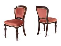 A Set of Six English Mahogany Dining Chairs