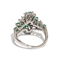 DIAMOND AND EMERALD RING