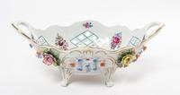 A Dresden Footed Bowl Length 13 inches.