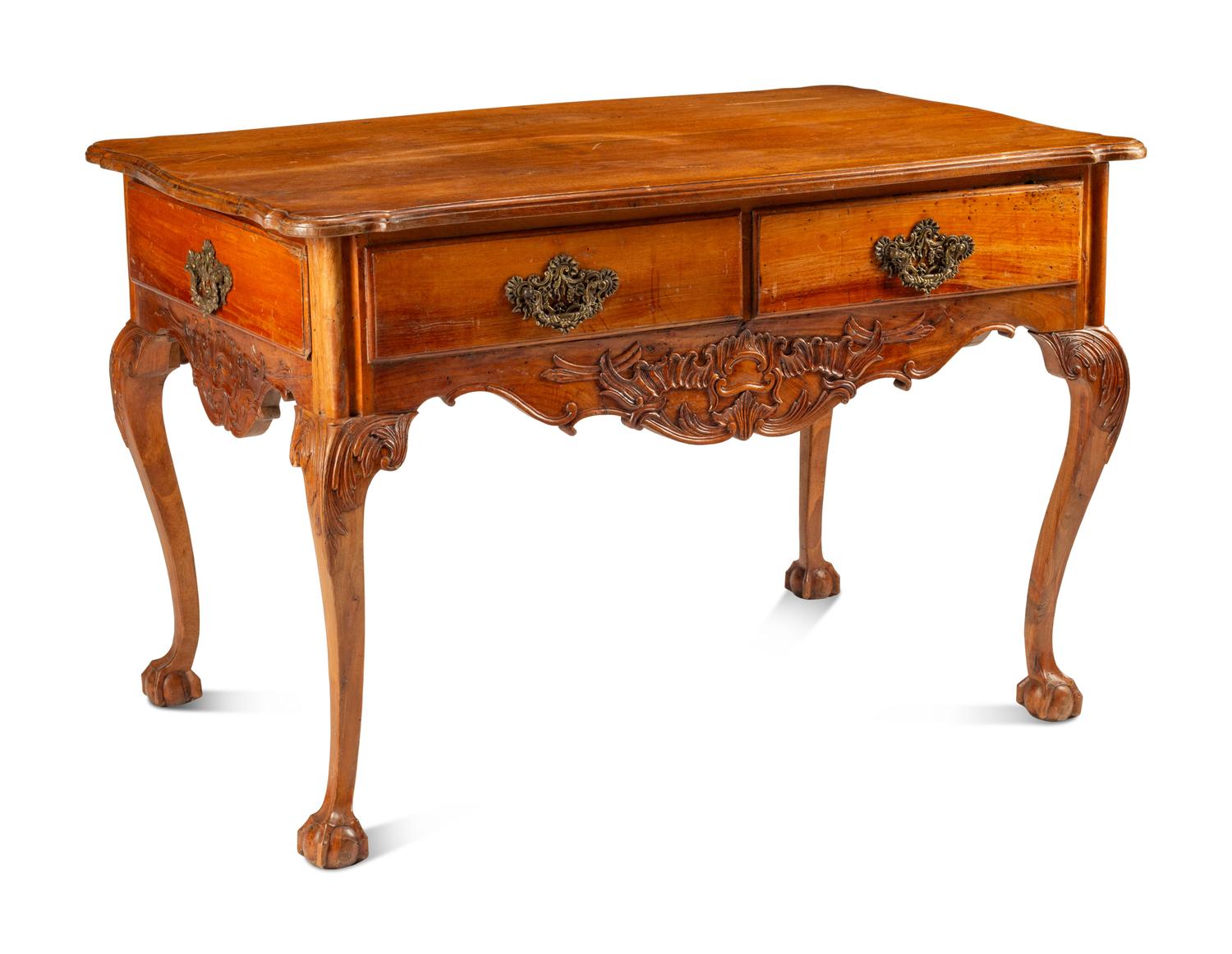 A Dutch Carved Walnut Center Table