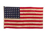 Three 48-Star American Flags
