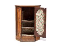 A Small Italian Carved Walnut Cabinet