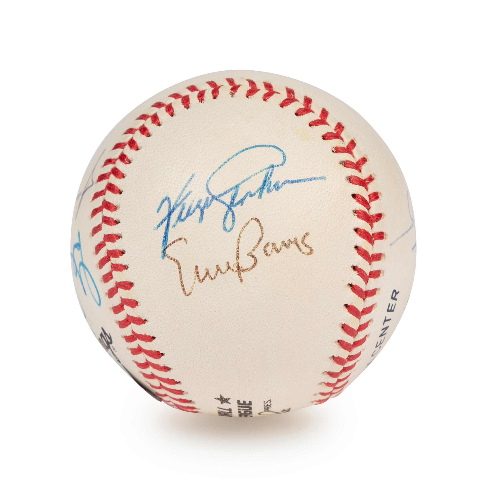A Chicago Cubs Greats Signed Autograph Baseball (Beckett Authentication Services Letter),