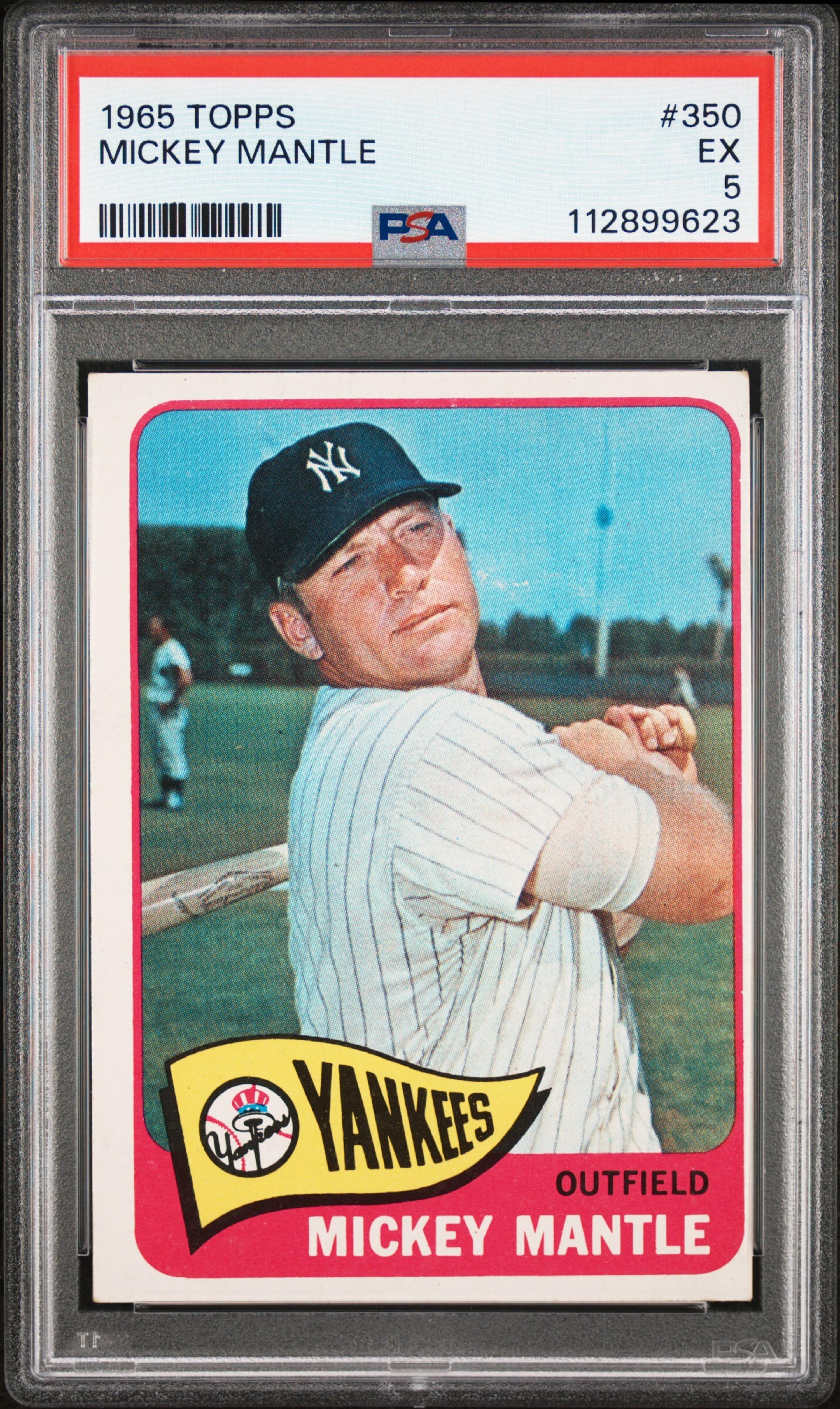 A 1965 Topps Mickey Mantle Baseball Card No. 193 (PSA 5 EX)
