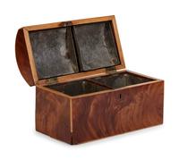 A Regency Mahogany Tea Caddy