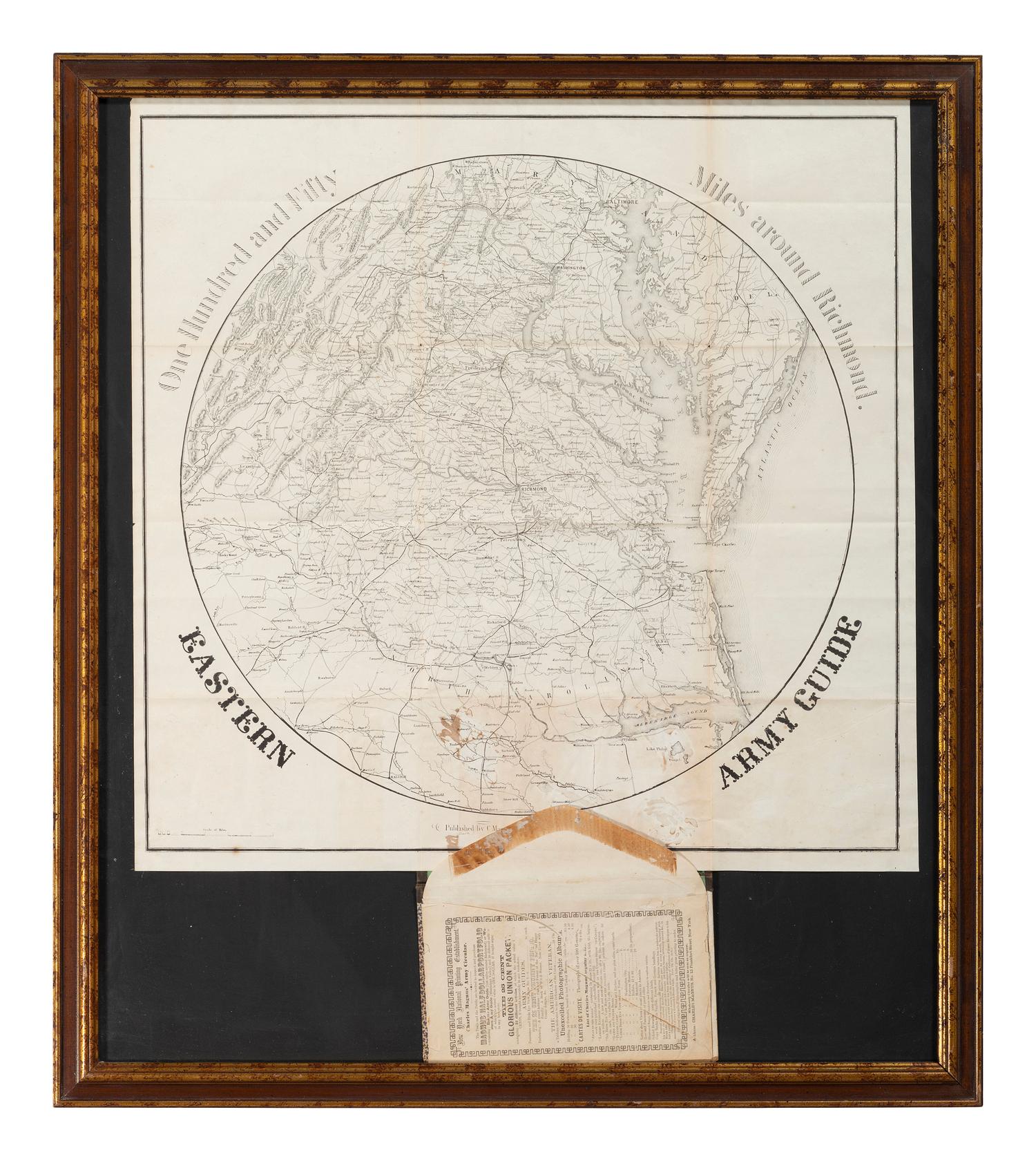 [CIVIL WAR]. MAGNUS, Charles (1826-1900). One Hundred and Fifty Miles around Richmond. Eastern Army Guide.