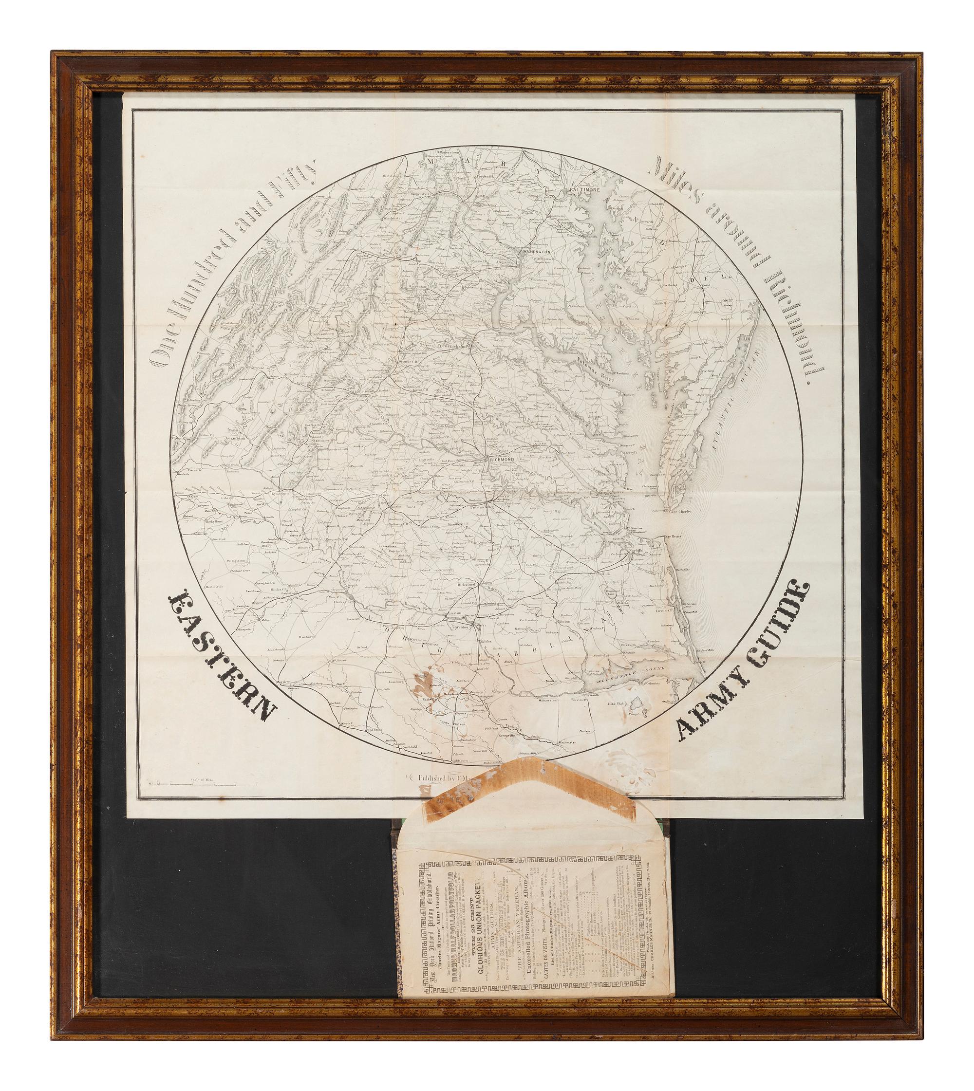 [CIVIL WAR]. MAGNUS, Charles (1826-1900). One Hundred and Fifty Miles around Richmond. Eastern Army Guide.