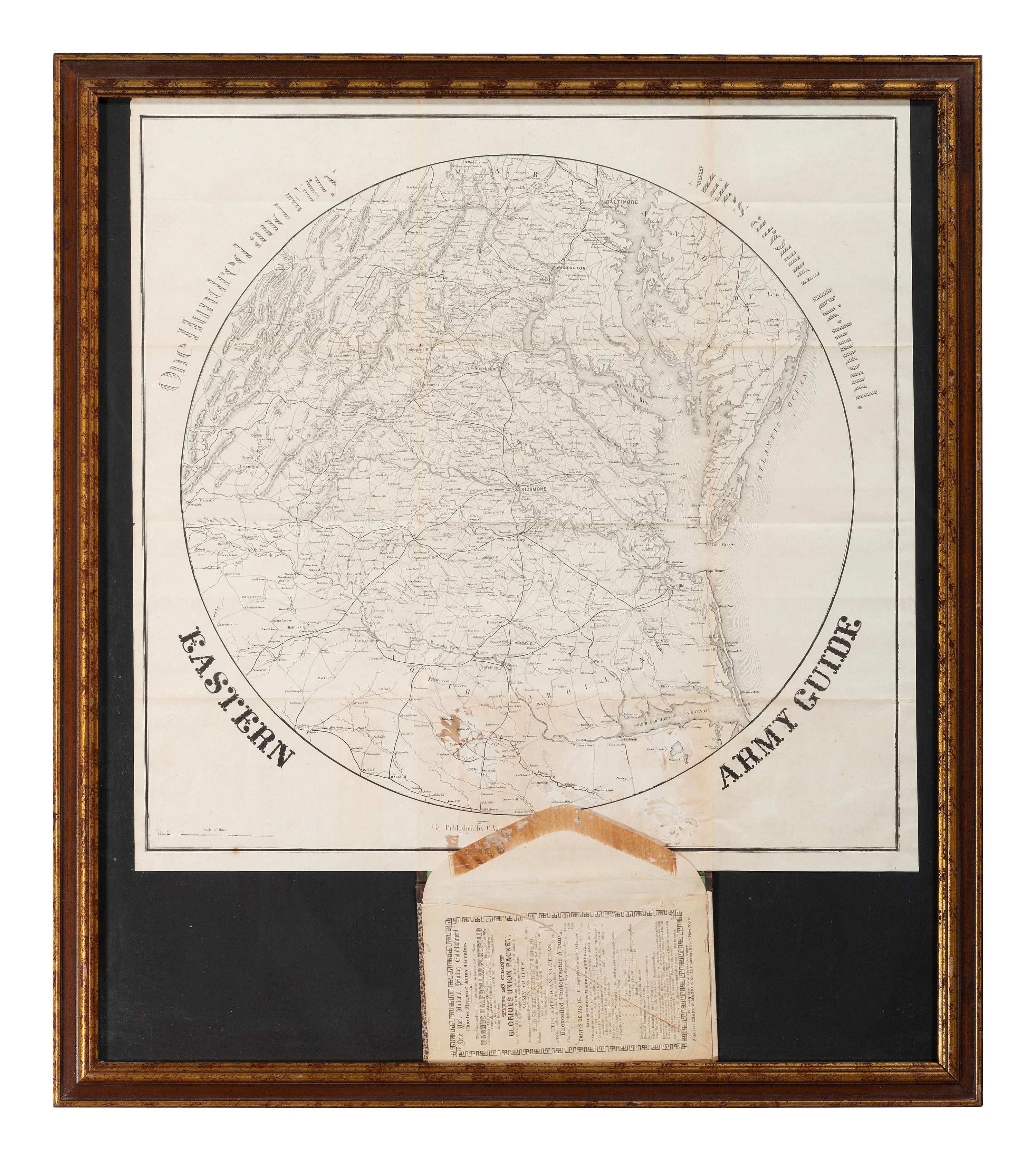 [CIVIL WAR]. MAGNUS, Charles (1826-1900). One Hundred and Fifty Miles around Richmond. Eastern Army Guide.