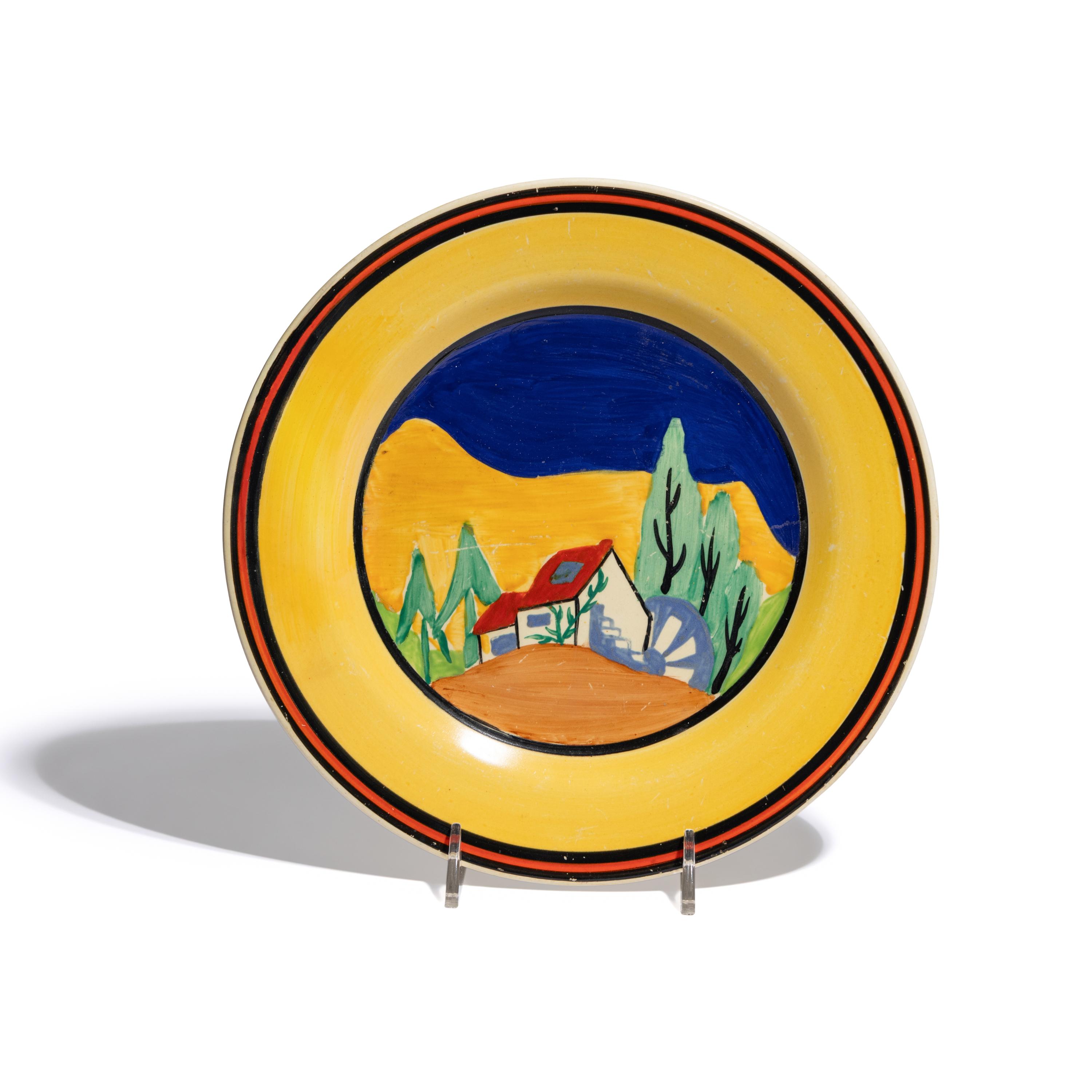 Clarice Cliff (English, 1899-1972) — Lugano pattern plate