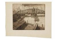Adams St. Bridge and Untitled (Snow Scene)