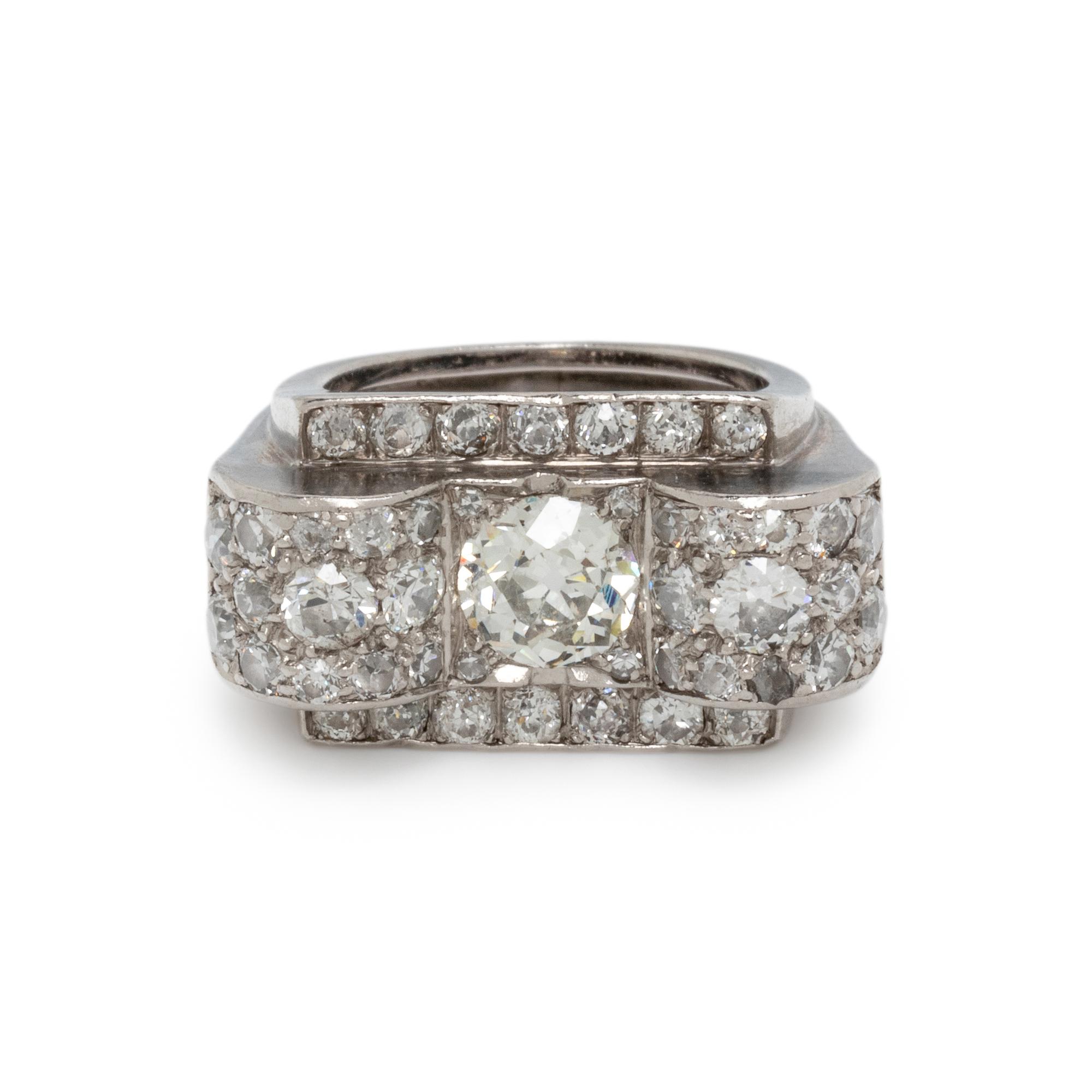 ART DECO, DIAMOND RING