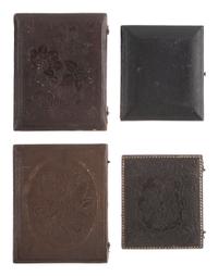 [EARLY PHOTOGRAPHY]. 4 daguerreotypes incl. a pair of portraits by ROOT'S GALLERY, Philadelphia.