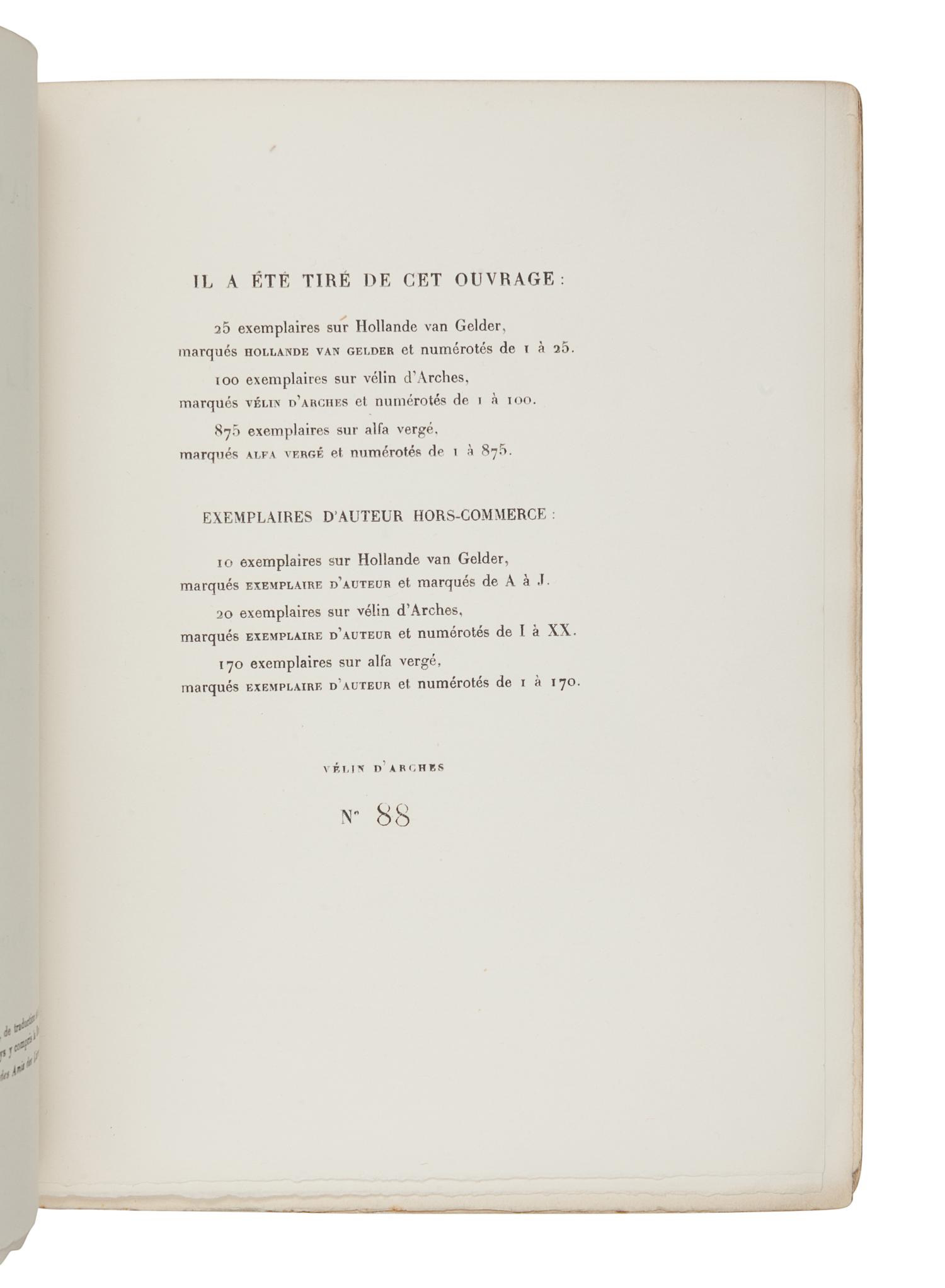 JOYCE, James (1882-1941). Ulysse . Paris: La Maison des Amis des Livres, Adrienne Monnier, 1929.