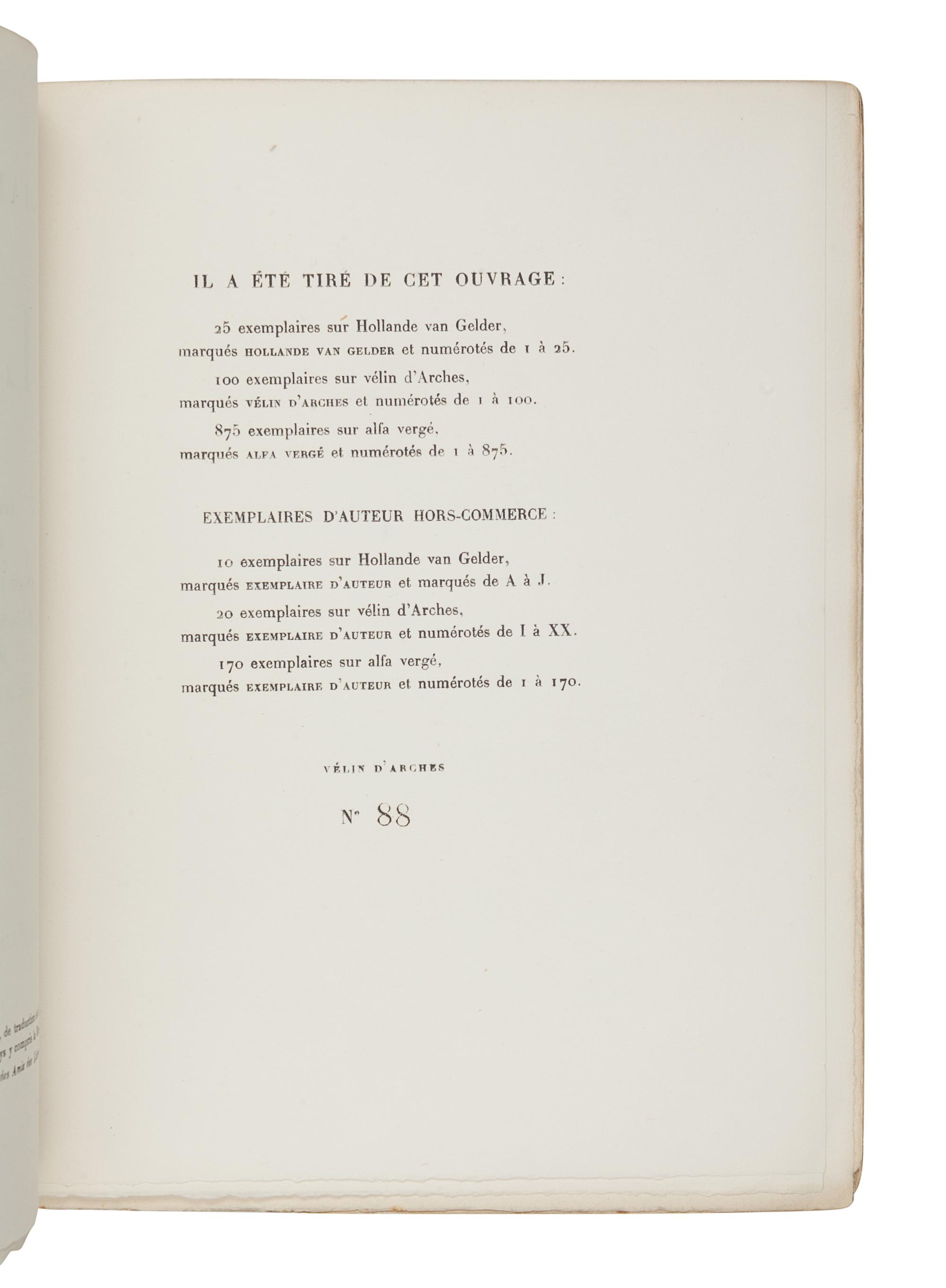 JOYCE, James (1882-1941). Ulysse . Paris: La Maison des Amis des Livres, Adrienne Monnier, 1929.