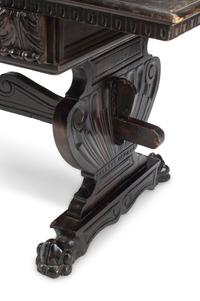 An Italian Renaissance Style Walnut Library Table