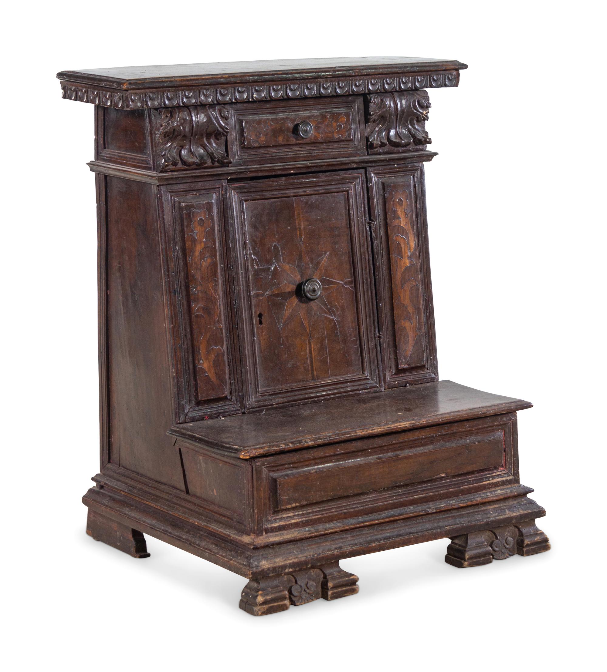 An Italian Walnut Prie Dieu