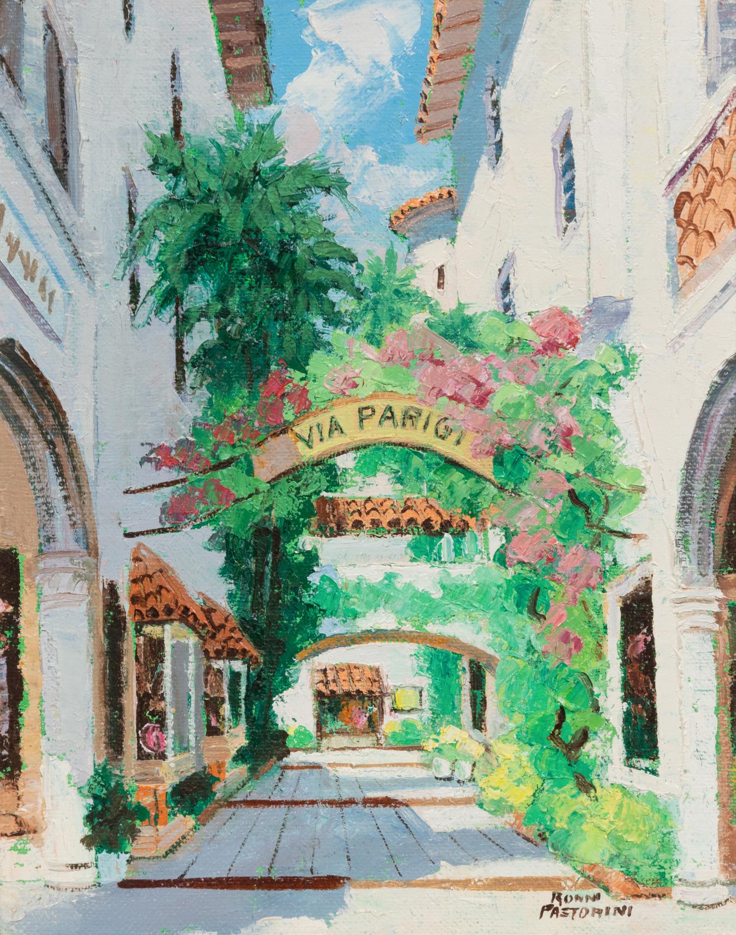 Palm Beach Scenes (Four Paintings)