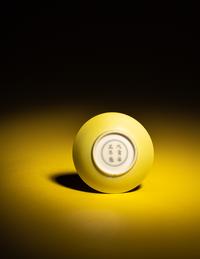 A Small Lemon-Yellow Glazed Porcelain Saucer Dish