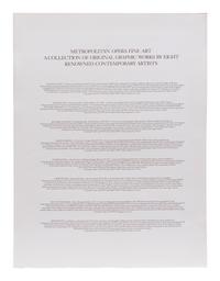 Metropolitan Opera Fine Art, the complete portfolio with the original linen folio case