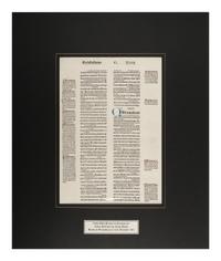 [BIBLE LEAVES - LATIN]. A group of 5 Bible leaves in Latin, comprising: