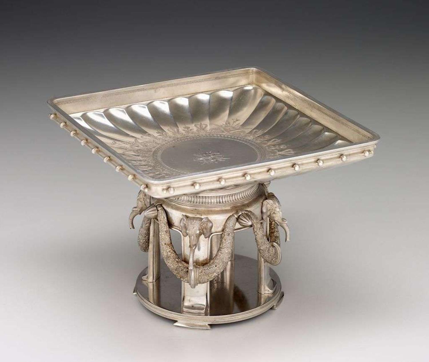 Impressive sterling silver centerpiece gorham corporation, providence, ri, late 19th century