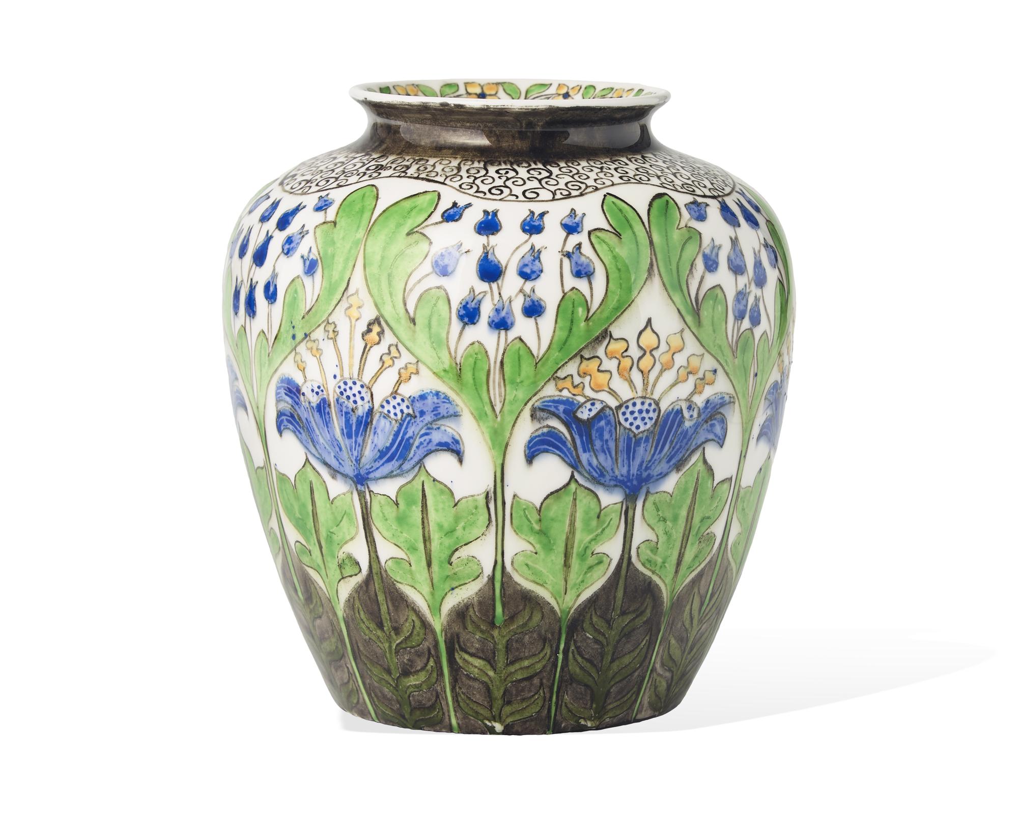 A Wedgwood Painted Porcelain Vase