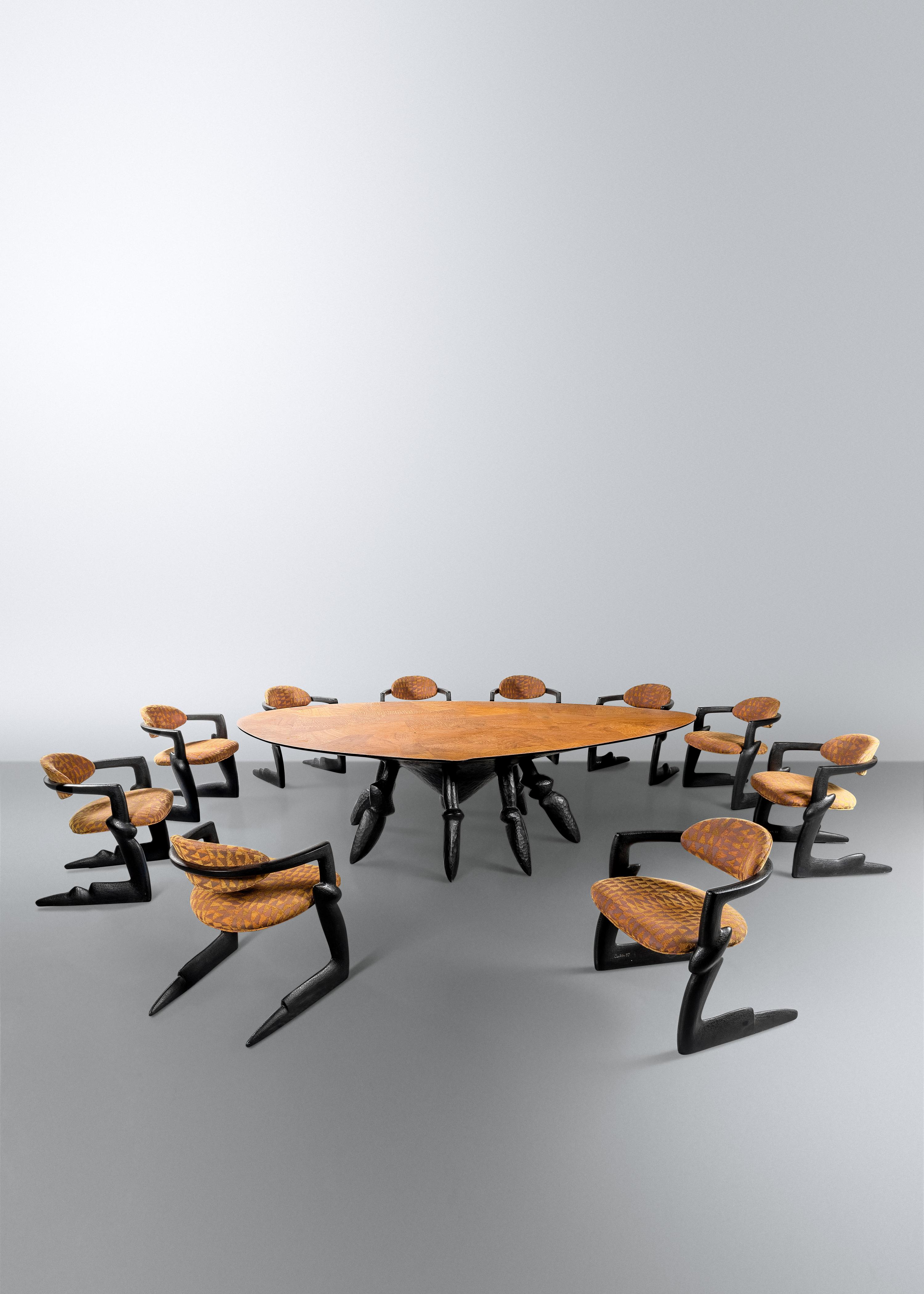Seven Days of the Week Dining Table and Ten Chairs, 1997