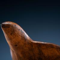 Ho Chunk (Winnebago) Bird Effigy Burl Wood Bowl